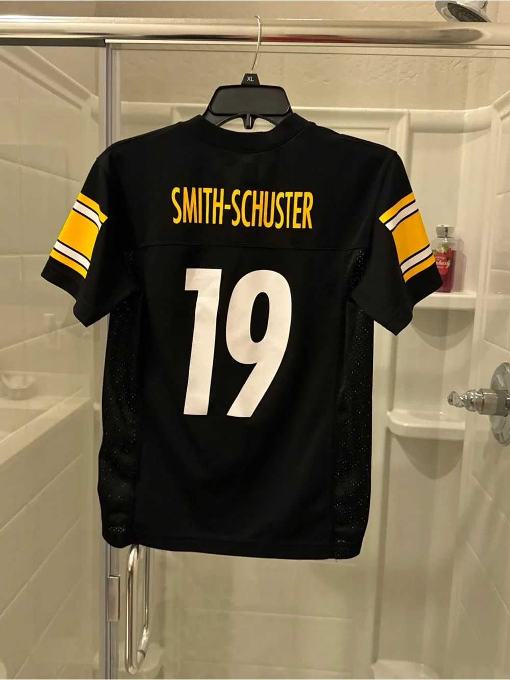 Youth  Black and Yellow Football Jersey - Smith-Schuster 19